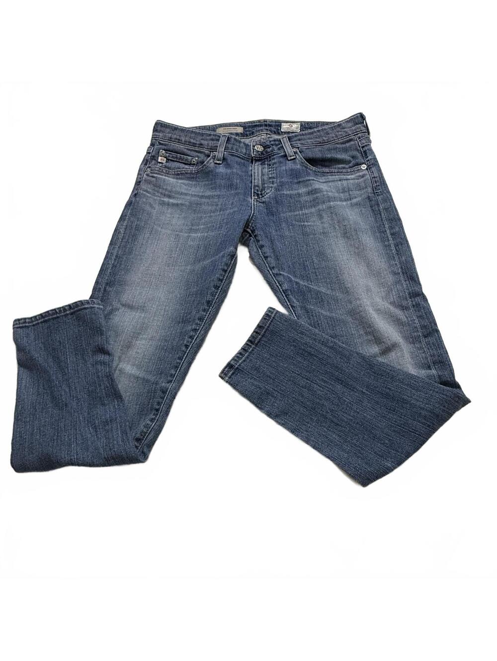 AG Adriano Goldschmied SZ 27 The Nikki Crop Relaxed Skinny Luxury Denim Jeans